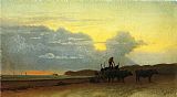 Albert Bierstadt Famous Paintings - Coastal View, Newport